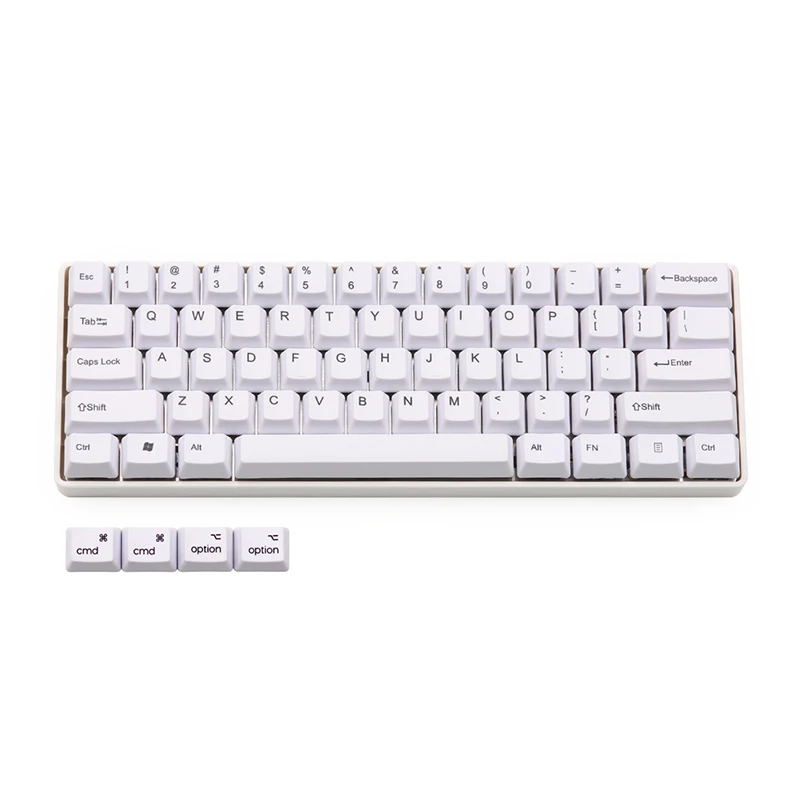 Белый oem pbt keycap краситель подложка совместима с gh60 dz60 mac ключами|Клавиатуры| |
