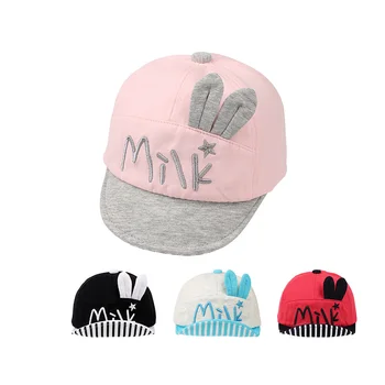 

Star Letter Kids Cap For Girls Rabbit Ear Cute Baby Hat Kids Clothes Cotton Fashion Kids Sun Hat Spring Summer Baby Boy Clothing