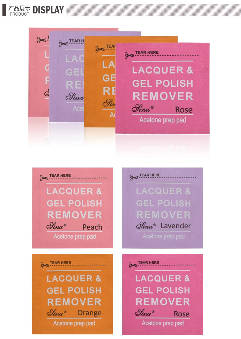 SEXY MIX font b Nail b font Gel Cleaner Wraps 100 Pcs Box Lacquer UV Gel