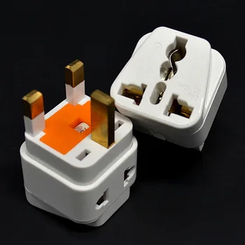 

10pcs UK Adapter Splitter Plug Universal to UK Singapore Wall Power Charge Outlet Sockets 3 Pin Plug Socket Adapter