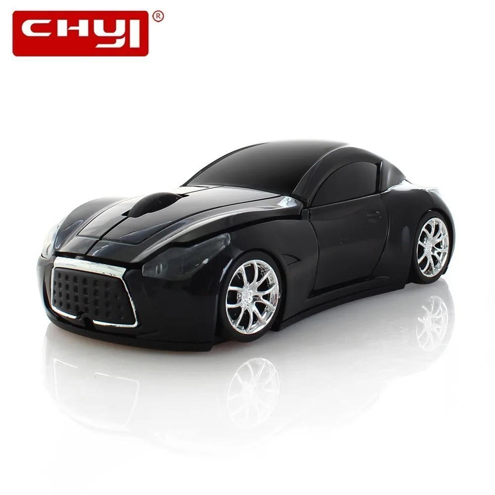 

CHYI Wireless Car Computer Mouse Mini Optical Ergonomic Infiniti 3D Sports Car Shape Mause 2.4Ghz 1600DPI Usb PC Mice For Laptop