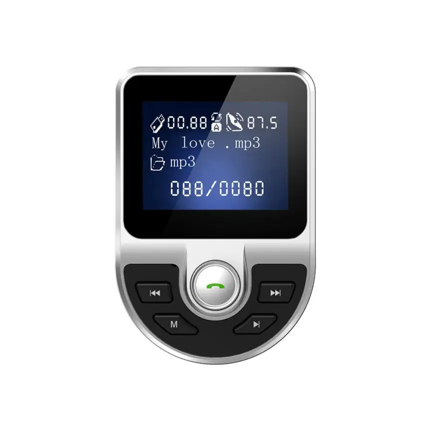 Новое поступление Bluetooth автомобильный FM передатчик беспроводной радиоадаптер