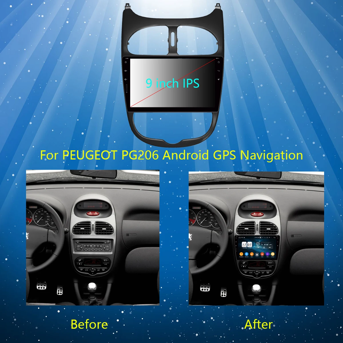 Discount 9"IPS Android 9.0 8Core 4G+64G Car DVD Radio Multimedia Player GPS For PG PEUGEOT 206 PG206 DSP CarPlay Parrot BT Adas Stereo 2 Discount 9"IPS Android 9.0 8Core 4G+64G Car DVD Radio Multimedia Player GPS For PG PEUGEOT 206 PG206 DSP CarPlay Parrot BT Adas Stereo 2