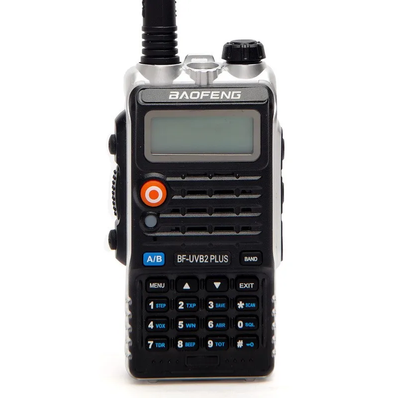 2 шт. Baofeng UV-B2 Plus рация Двухдиапазонная VHF/UHF 8 Вт 128CH двухстороннее радио UVB2 плюс FM Ham CB радио приемопередатчик - Цвет: Silver