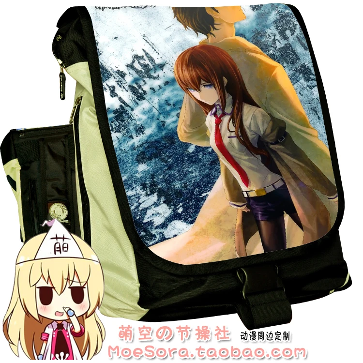 

Anime Steins Gate Cosplay Makise Kurisu Cos Cartoon student campus backpack men and women travel backpack bag birthday gift