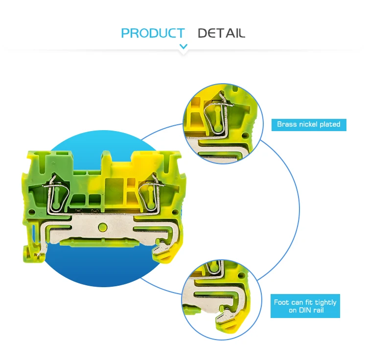 スプリングケージ,5個,ST1.5-PE dinレール,地面保護,1.5mm ²,電気メッキコネクタ,端子ブロック,1.5-pe  AliExpress Mobile