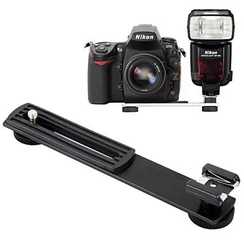 Прямой кронштейн для вспышки DSLR камеры с 1/4 &quot1/4 дюймовым винтовым разъемом |
