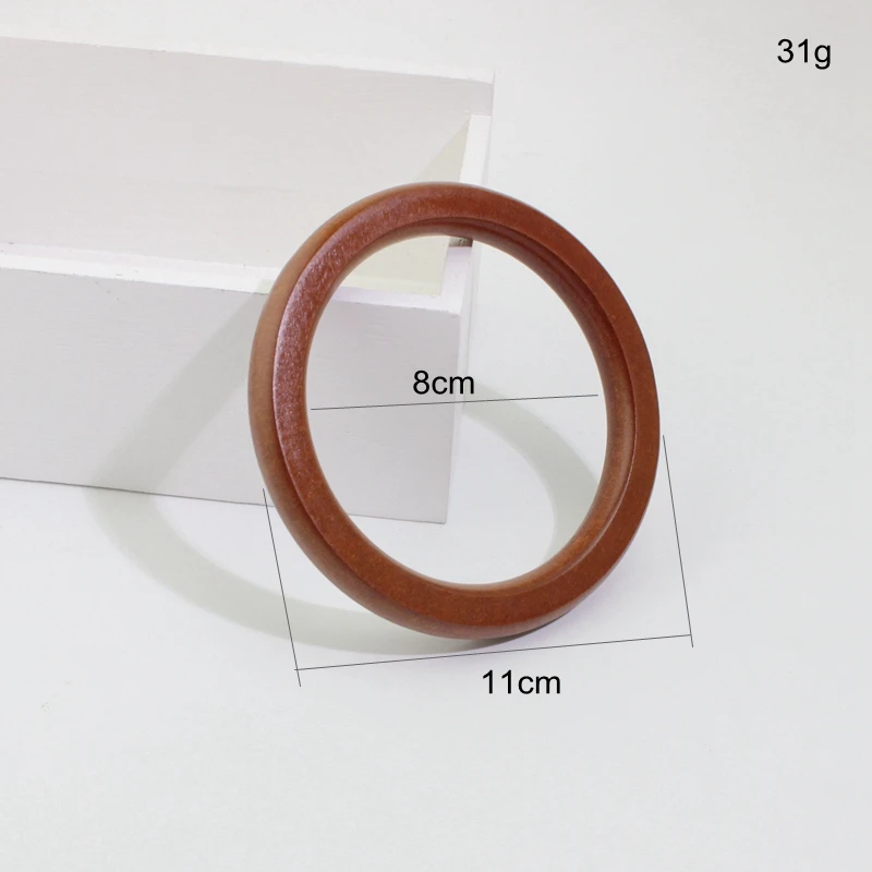 5 пар = 10 штук, 11 см коричневый цвет фанерный мешок ручки, небольшой деревянный круглый бордюр ручки для изготовления кошельков
