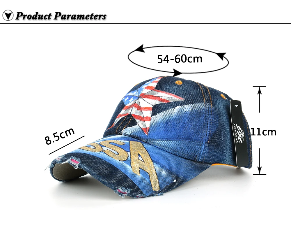 Royaume-Uni vendeur Baseball Hat Cap Hommes Femmes Réglable Denim Chapeau Taille M