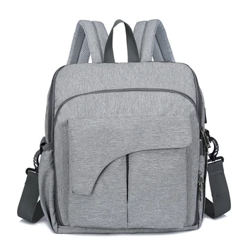 

HOT Sale Authentic Mommy Diaper Bags Mother Large Capacity Travel Nappy Backpacks with anti-loss zipper Baby Nursing Mummy Bags