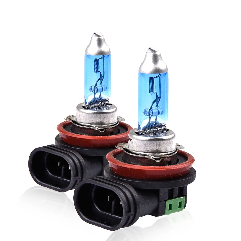 

2pcs 12V 6000K car lamp light H11 halogen lamp 55W 100W Head Light Bulb White Light Car Styling