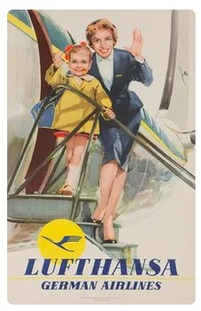 

Deutsche Lufthansa German Airline Travel Retro Vintage Poster Canvas Painting DIY Wall Paper Posters Home Decor Gift