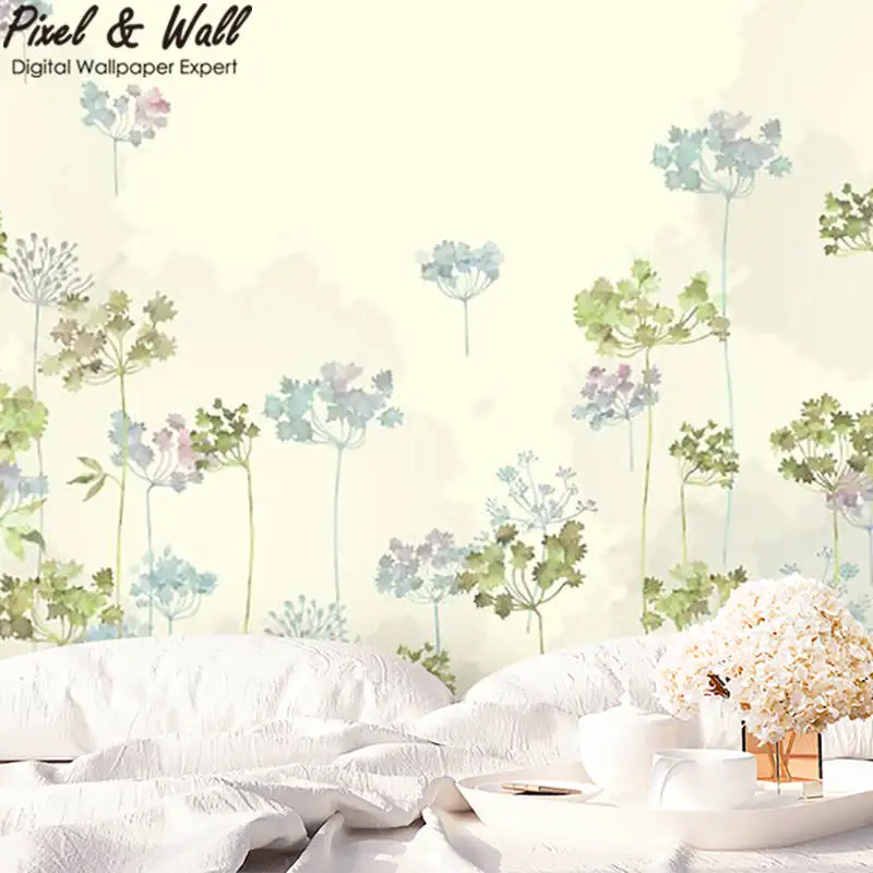 Цветок поля Настенная Обои кровать украшение комнаты Аксессуары STDM30078|wallpaper murals