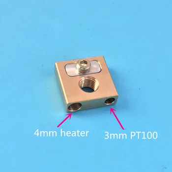 

1pcs UM3 copper heater block for Ultimaker 3 3D pinter parts heated block