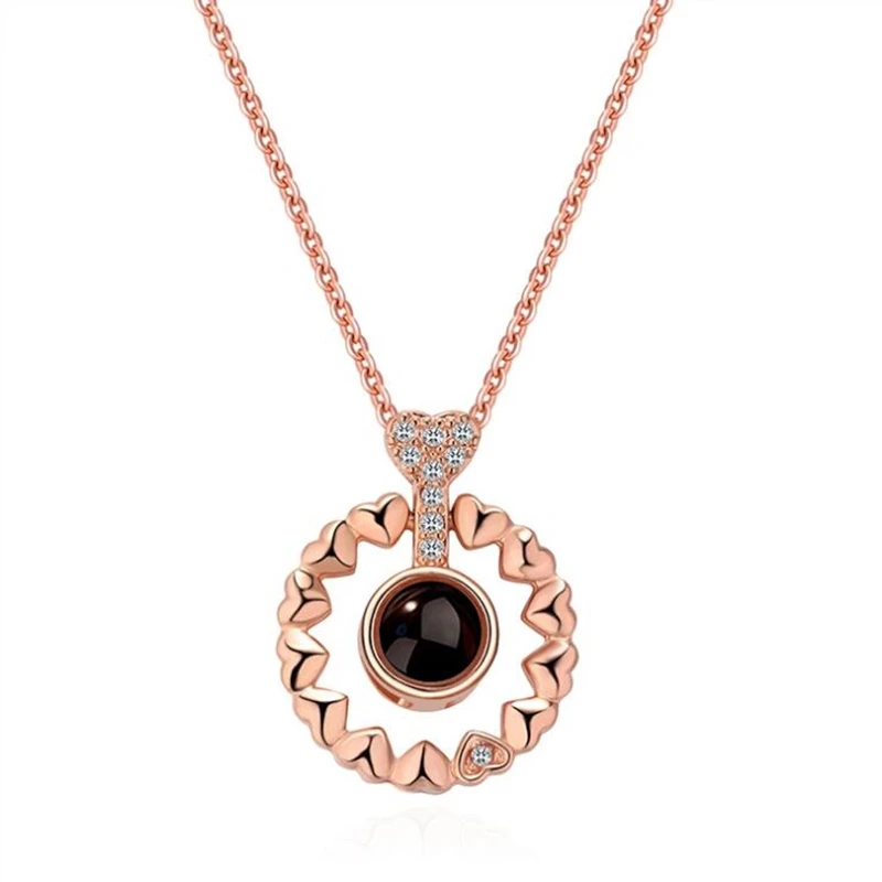 

Round women girl long rose gold sterling gold chain fashion jewelry statement choker necklace collares largos de moda 2018 XS4