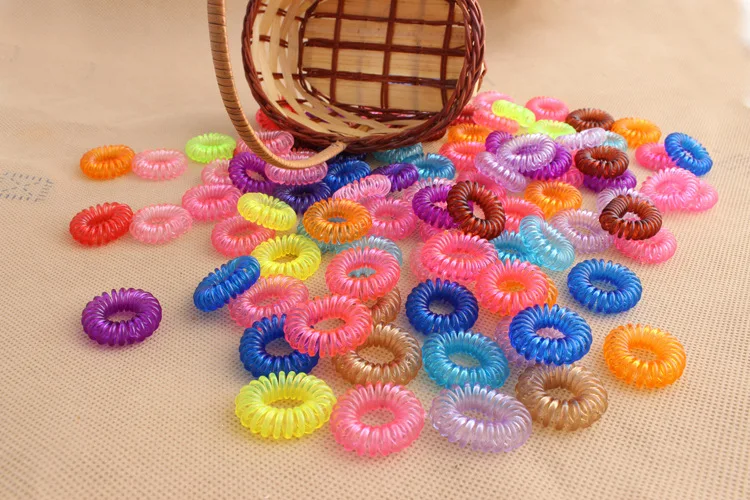 Free Shipping 5 Pieces Candy font b Color b font Telephone Coil Circle Not To Hurt