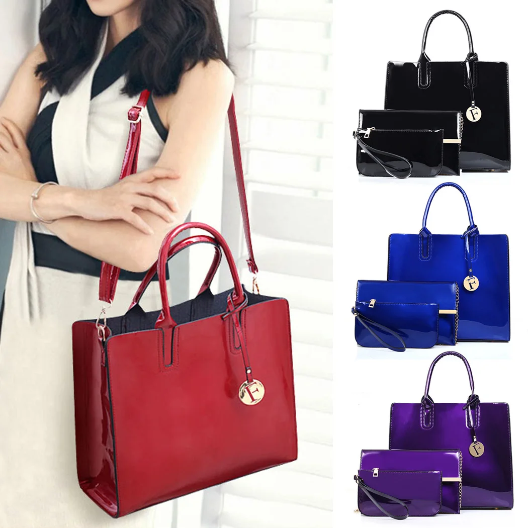 

High Quality 3 Pcs/Set Leather Shoulder Bags Women Shell Bag Casual Female Handbags Large Capacity Big Women Composite Bag