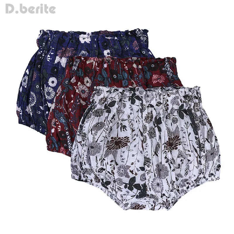 

Hot Sale Cute Style Toddler Baby Girls Floral Cotton Shorts Comfortable Pants Nappy Diaper Covers Bloomers SYT9490