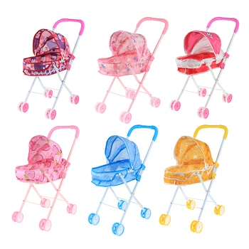 

Kids Baby Outdoor Foldable Baby Push Cart Pushchair Stroller Pretend Play Toys Role Playing Game Activity Pretend Play Toys