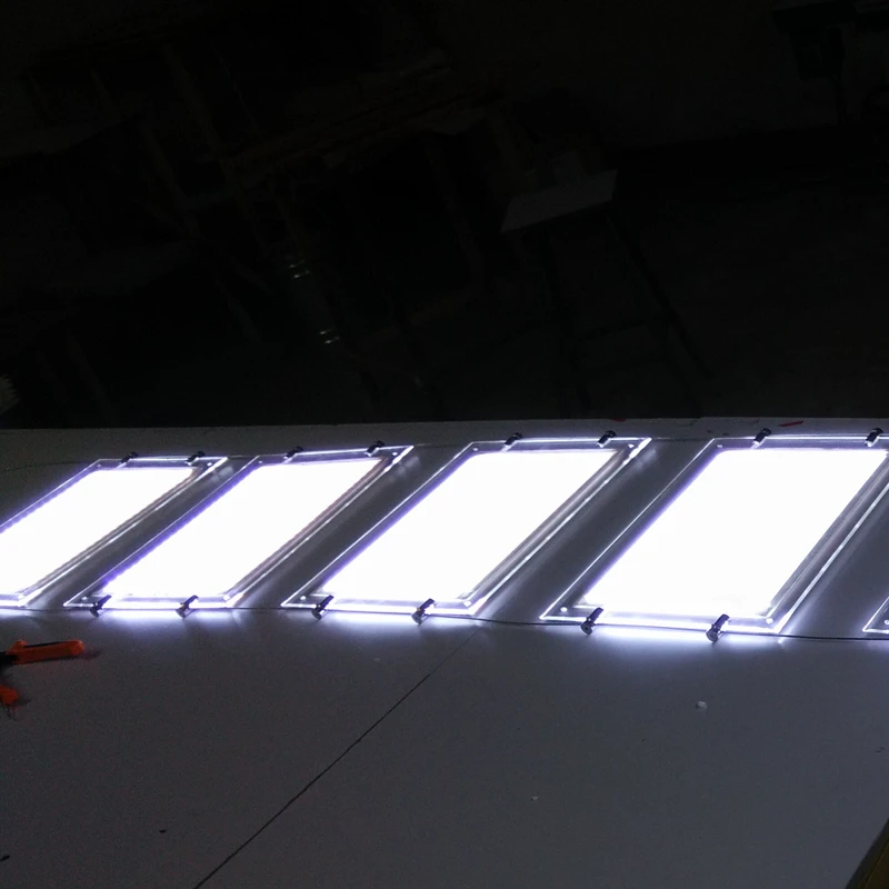 Недвижимость окно кабель провода висит две стороны акрил Рамки знак LED Light Box A4 Дисплей Наборы