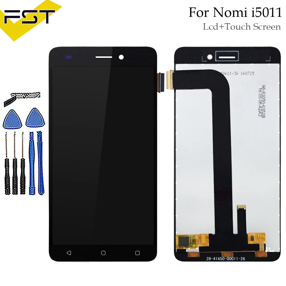 Для Nomi i5011 Evo M1 ЖК-дисплей + кодирующий преобразователь сенсорного экрана в сборе