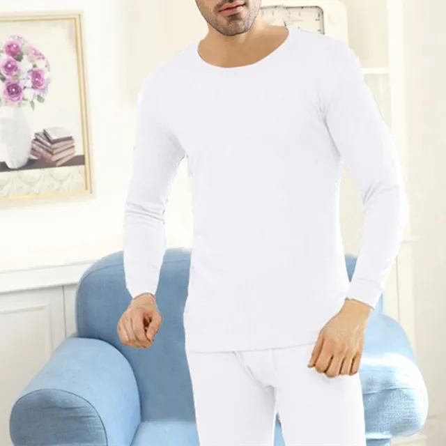 Thermal Underclothes With Fleece Autumn Winter Men's Long Johns Suit