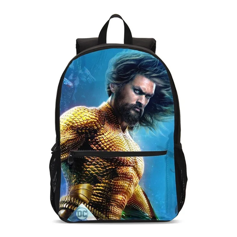 

Backpack For Boys Girls Cool Arthur Curry Supper Hero Aquaman 3D Printing Laptop Backpack School Bags Casual Backpack Mochila