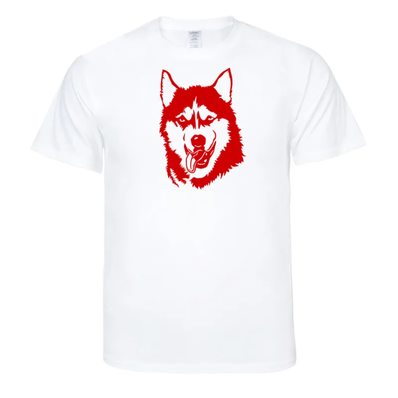 Siberian Husky T Shirt 2019 Men Loose Cotton T shirt O neck Slim Fit T