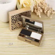 Gel de cejas Maquillaje En Polvo Ceja Kit de Maquillaje Cosmético Sombra de Ojos de la Paleta Con El Cepillo Espejo Accesorios de Salud y Belleza
