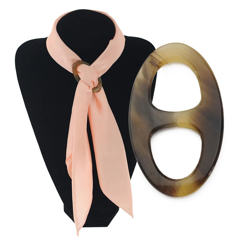 Новый рог и Свинья Нос броши для шарфов Chain. scarves пряжки