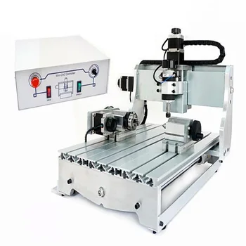 

1pc 4 axis CNC 3040 T-D300 engraving machine, CNC router mini cnc milling machine +4pcs cnc frame
