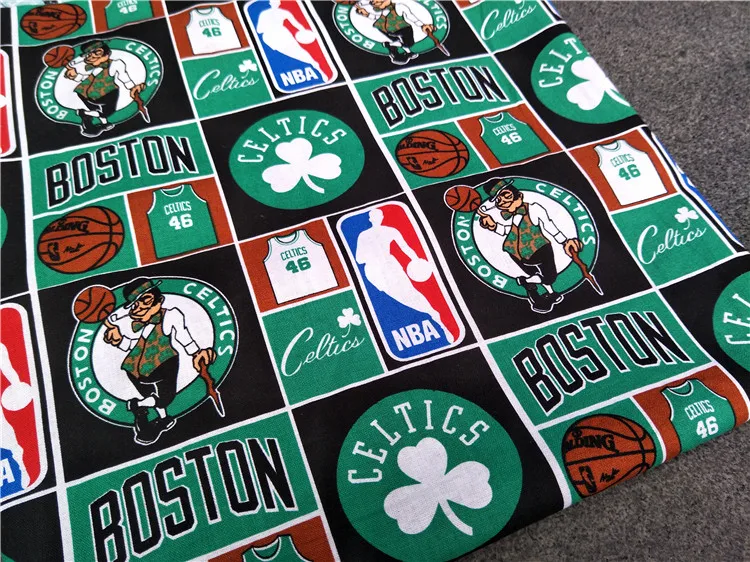 pure cotton fabrics cloth for Patchwork plain weave basketball DIY Pillow curtain material Sofa sets Sheets A046 | Дом и сад