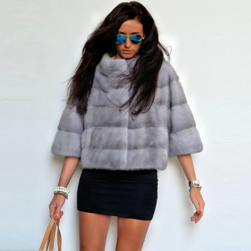 Fourrure De Femmes Gros pink Grey D'hiver Et Promotion Tout Les Réel Matelassée Vêtements sapphire iron white allumette Pour En Orange Veste Vison dyed Nature Automne black Court Iron coffee Manteaux 2018 Grey dwIXAcqq8