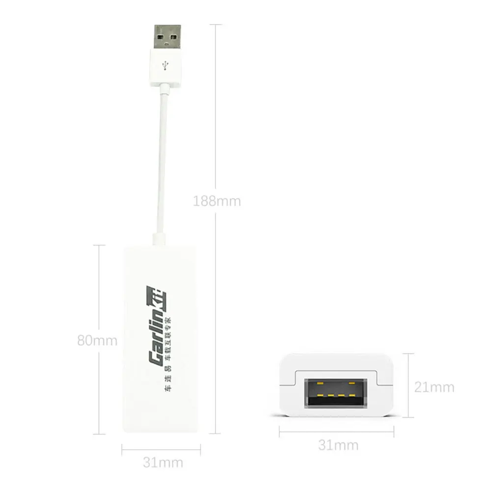  Car Link Dongle USB Portable Navigation Player Plug Play Auto Smart Link Dongle for Apple CarPlay A