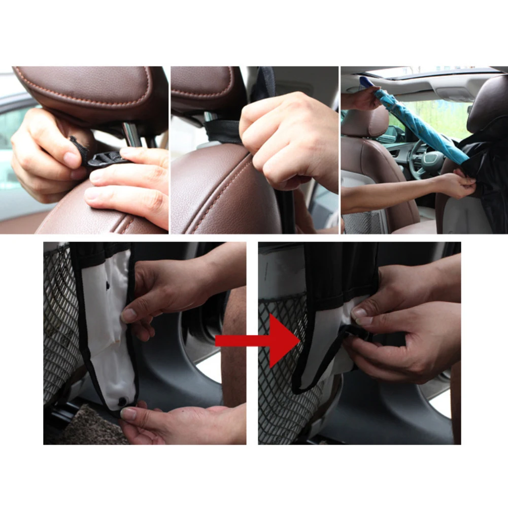 Car Seat Back Hanging Bag Umbrella Sleeve Holder Foldable Organizer Storage