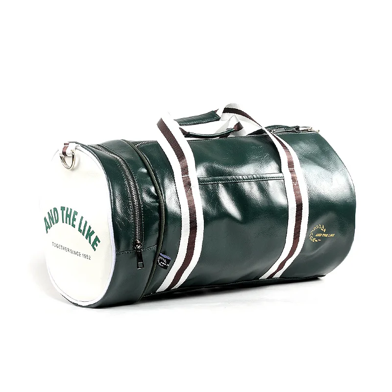 Gym Sports Bag Large Capacity Shoes Bag For Fitness Men's Waterproof Cylinder Bag Men One Shoulder Handbag Travel Luggage