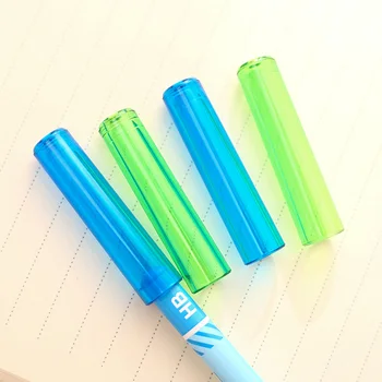 

6Pcs/Bag Colorful Pencil Caps Protect Pencil Head Avoid Harming Children's Eyes And Face Pen Extender School Students Home 0508