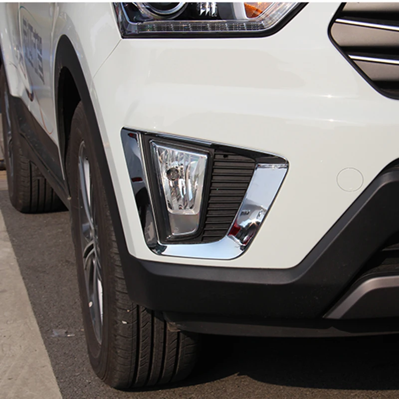 Передние противотуманные светильник для Hyundai Creta IX25 2015 2016 2017 ABS Chrome отделка