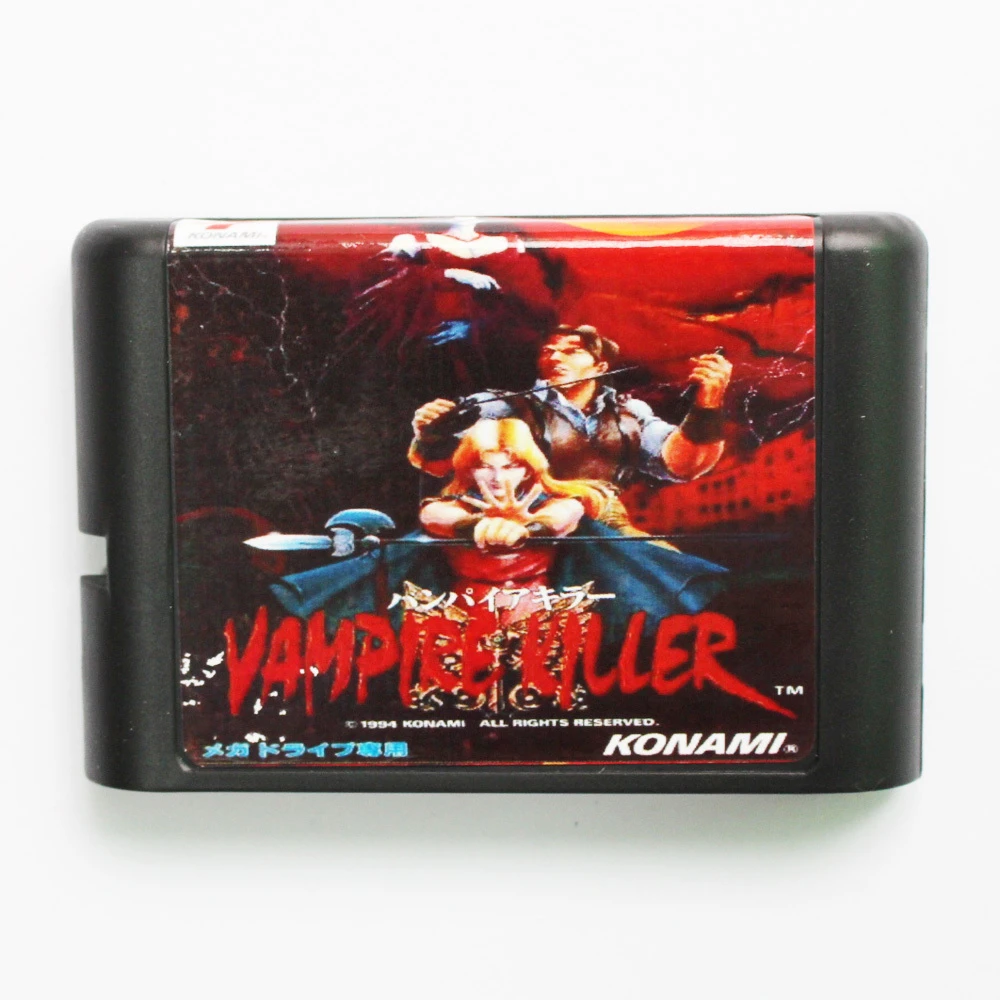 Vampire Killer Pal J Ntsc J Game Cartridge 16 Bit Md Game Card For Sega Mega Drive For Genesis Vampire Killer 16 Bitmd Game Aliexpress