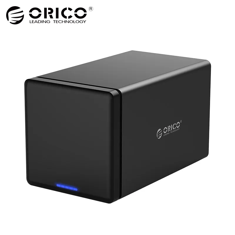 

ORICO Tool Free NS400C3 3.5" 4 Bay Type-C Hard Drive Dock Support 40TB USB3.1 5Gbps UASP with 12V6.5A Adapter HDD Enclosure Case