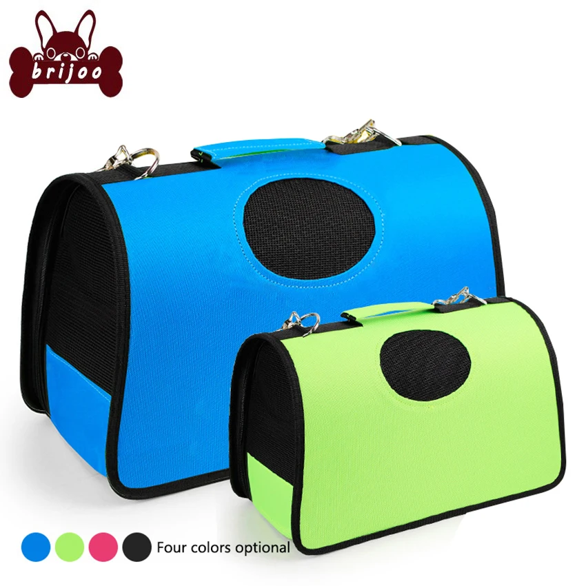 Foldable Small Medium Dog Carrier Bag Breathable Outdoor Travel Chihuahua Teddy Dog Travel Bag Oxford Mesh Cat Carrier Handbag