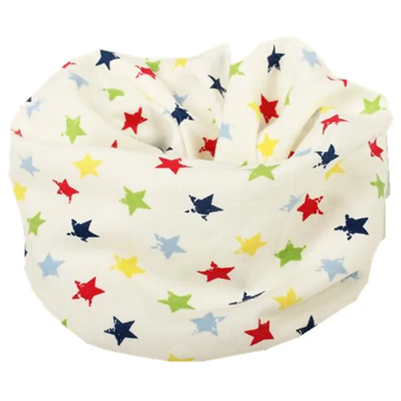 colorful star LIHFSI/ Модный осенне-зимний шарф для девочек, детские нагрудники-шарфы для девочек, шарфы для мальчиков с круглым вырезом, Детские воротники - Цвет: colorful star