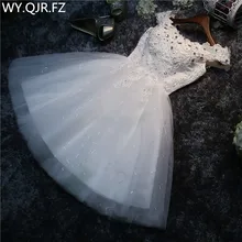 Реальные фотографии, платье подружки невесты, короткое, новинка, весна-лето, для невесты на свадьбу, газовая ткань, платье, белое, на шнуровке, сексуальные костюмы на выпускной, белое,# HA5 Реальные фотографии, платье подружки невесты, короткое, новинка, весна-лето, для невесты на свадьбу, газовая ткань, платье, белое, на шнуровке, сексуальные костюмы на выпускной, белое,# HA5