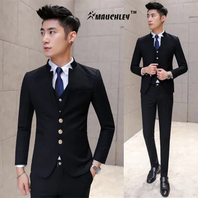 Aliexpress.com : Buy Men Suit Latest Coat Pant Designs 2016 New 3PCS/Set Slim Fit Wedding Suits 