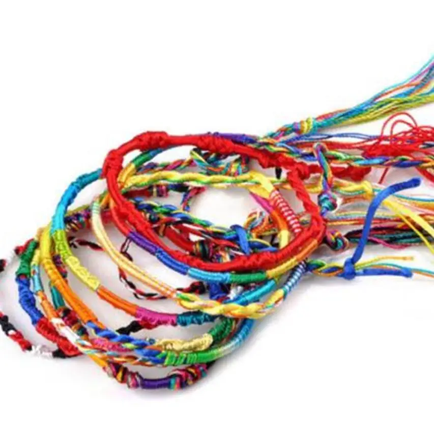 

Home&Nest 20Pcs Jewelry Lot Braid Strands Friendship Cords Handmade Bracelets Beautiful Fashion For Women Friend Gift Wholesale