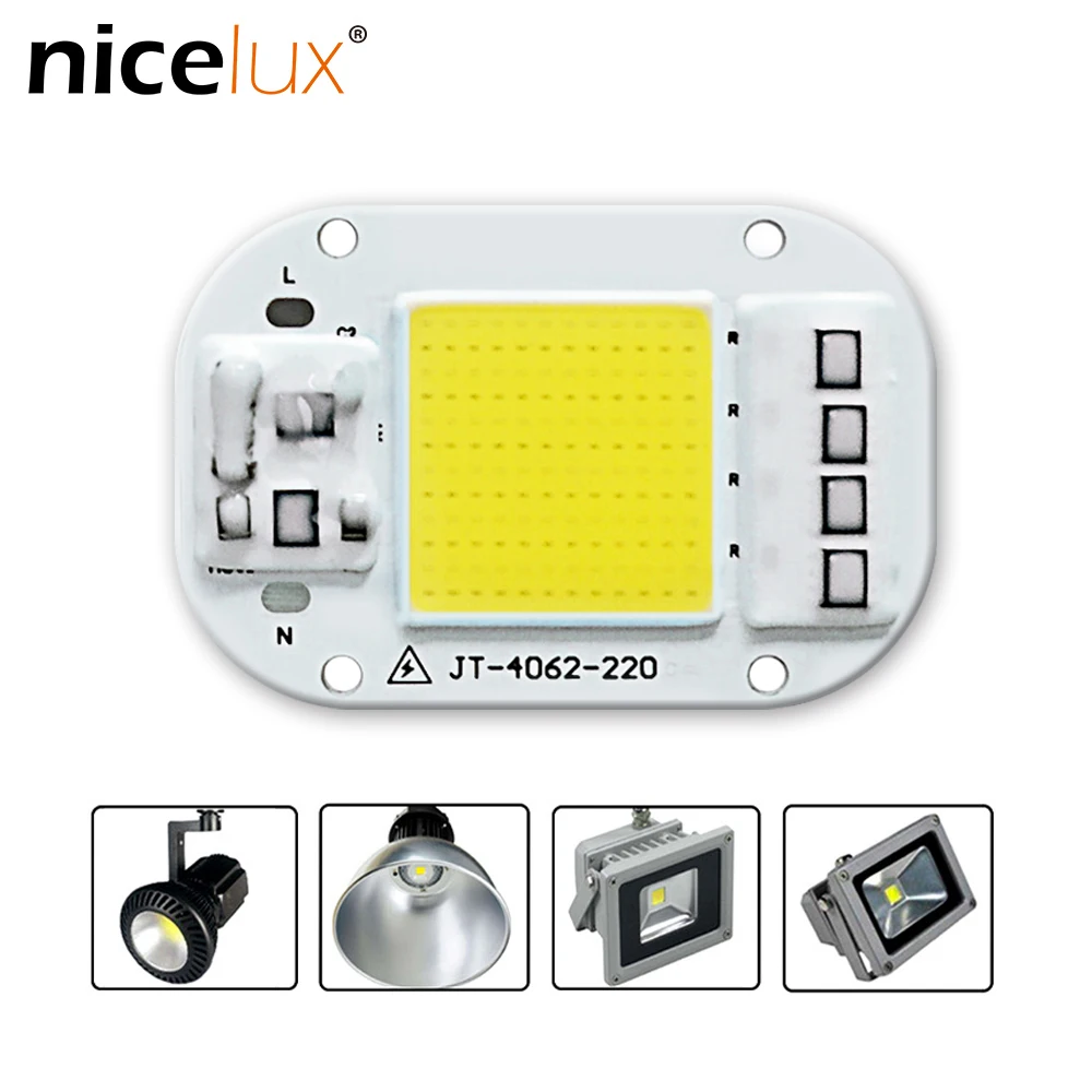 

Cob LED Chip 220V 110V 20W 30W 50W LED Rectangular for Floodlight Spotlight Spectrum Phyto 8 Colors Smart Chips #2c
