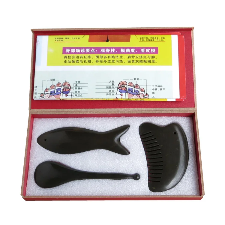 Traditional Acupuncture Massage Tool 5A Bian stone beauty face kit 2pcs facial guasha plate + 1pcs gua sha comb (3pieces/set) Traditional Acupuncture Massage Tool 5A Bian stone beauty face kit 2pcs facial guasha plate + 1pcs gua sha comb (3pieces/set)