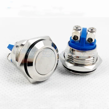 

16mm Start Horn Button Momentary Stainless Steel Metal Push Button Switch Hot Worldwide