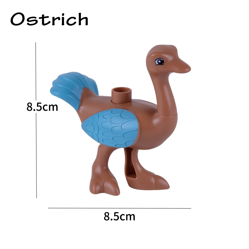 Big Size Whales Animals Zoo Sheep Monkey Dog Beer Rabbit Bird Building Blocks Toys for Children Compatible Big Size Toys Figures 22