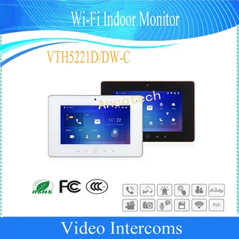 

Free Shipping DAHUA Video Intercom 7inches Touch Screen Color IP WIFI Indoor Monitor Original English DHI-VTH5221DW-C